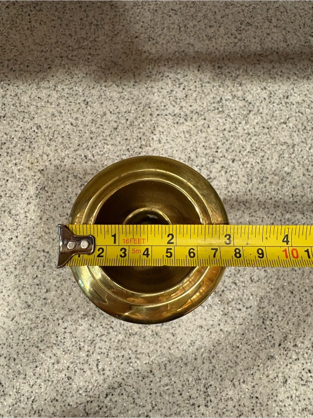 Vintage Stiffel Solid Brass Square Base Taper Candlestick Holder